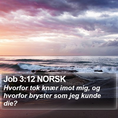 Job 3:12 NORSK Bible Verse Image