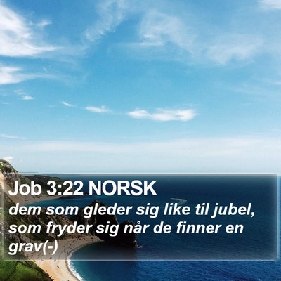 Job 3:22 NORSK Bible Verse Image
