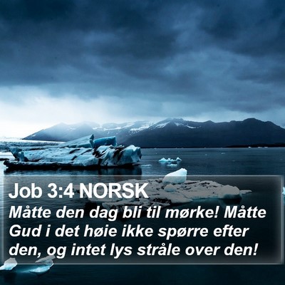 Job 3:4 NORSK Bible Verse Image