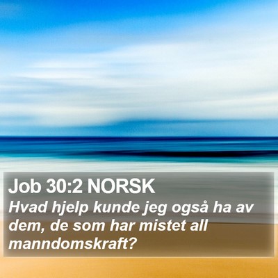 Job 30:2 NORSK Bible Verse Image