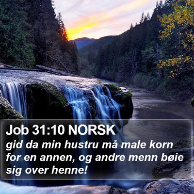 Job 31:10 NORSK Bible Verse Image