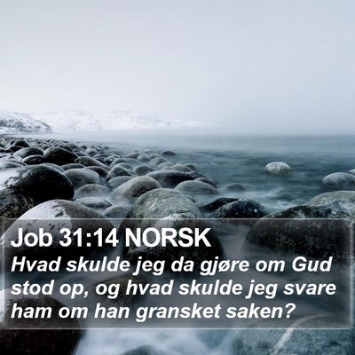 Job 31:14 NORSK Bible Verse Image