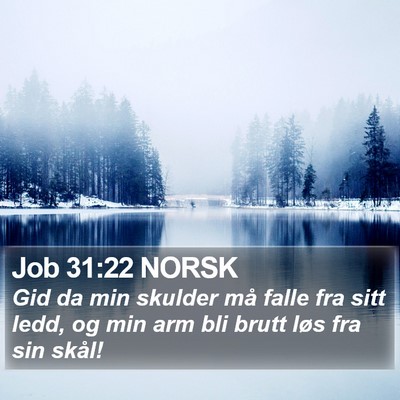 Job 31:22 NORSK Bible Verse Image
