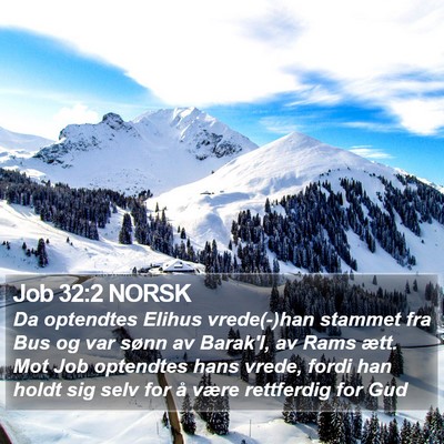Job 32:2 NORSK Bible Verse Image