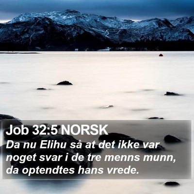 Job 32:5 NORSK Bible Verse Image
