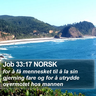 Job 33:17 NORSK Bible Verse Image