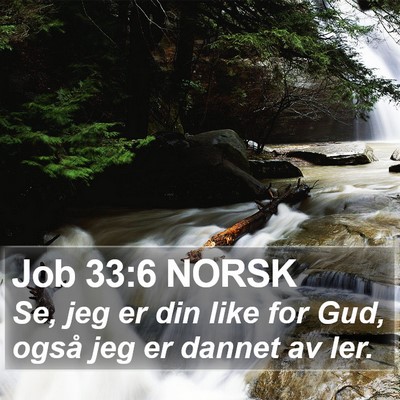 Job 33:6 NORSK Bible Verse Image