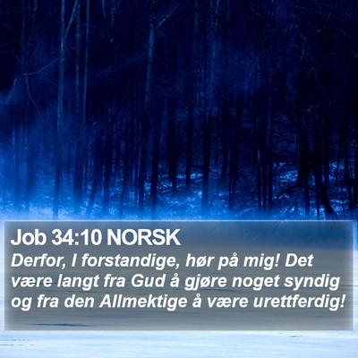 Job 34:10 NORSK Bible Verse Image