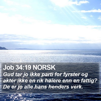 Job 34:19 NORSK Bible Verse Image