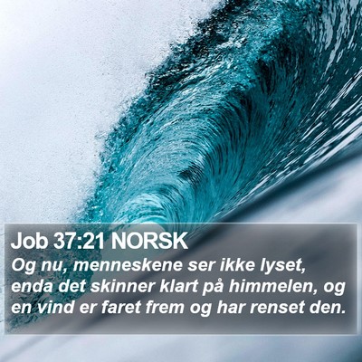 Job 37:21 NORSK Bible Verse Image