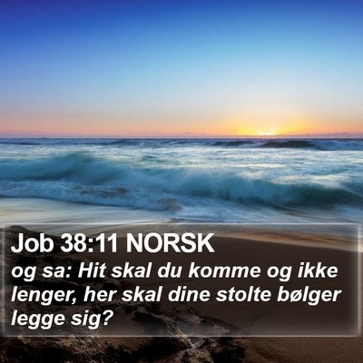 Job 38:11 NORSK Bible Verse Image