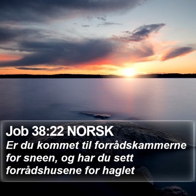 Job 38:22 NORSK Bible Verse Image