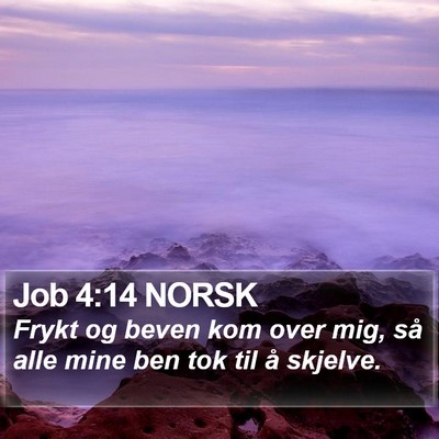 Job 4:14 NORSK Bible Verse Image