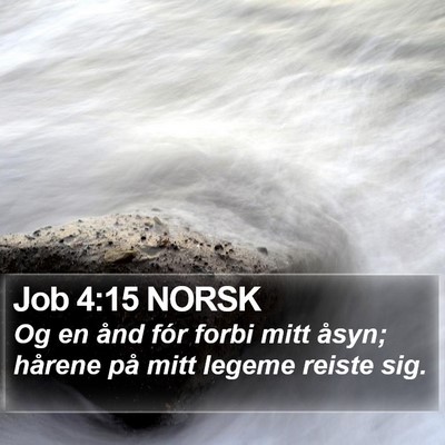 Job 4:15 NORSK Bible Verse Image