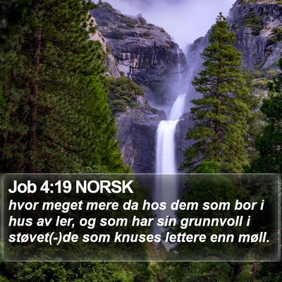Job 4:19 NORSK Bible Verse Image
