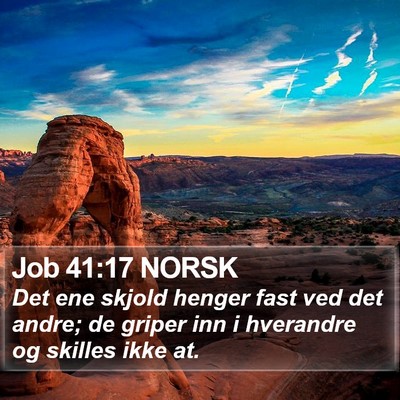 Job 41:17 NORSK Bible Verse Image