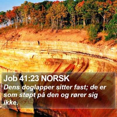 Job 41:23 NORSK Bible Verse Image
