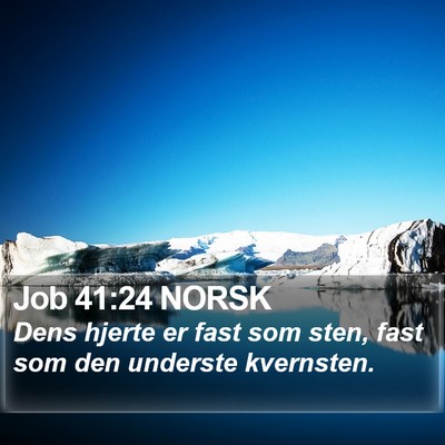 Job 41:24 NORSK Bible Verse Image