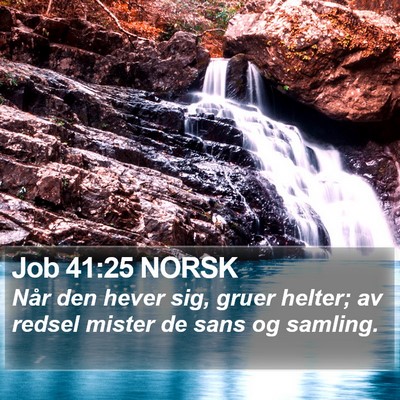 Job 41:25 NORSK Bible Verse Image