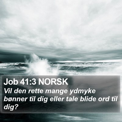 Job 41:3 NORSK Bible Verse Image