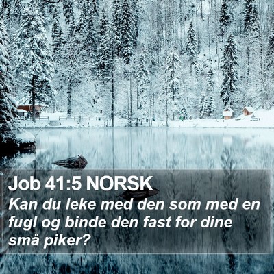 Job 41:5 NORSK Bible Verse Image