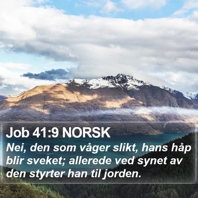 Job 41:9 NORSK Bible Verse Image