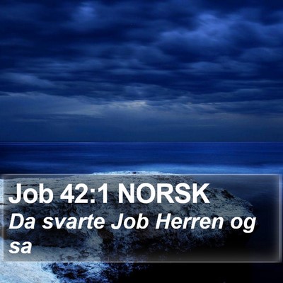 Job 42:1 NORSK Bible Verse Image