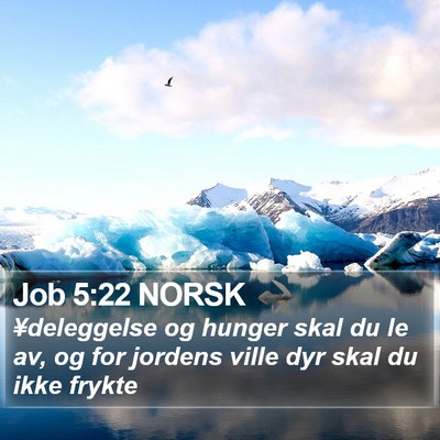 Job 5:22 NORSK Bible Verse Image