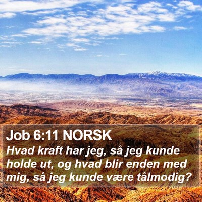 Job 6:11 NORSK Bible Verse Image