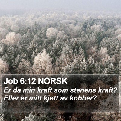 Job 6:12 NORSK Bible Verse Image