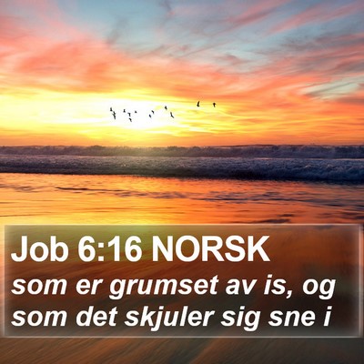 Job 6:16 NORSK Bible Verse Image