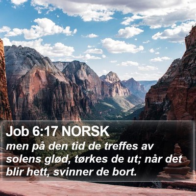 Job 6:17 NORSK Bible Verse Image