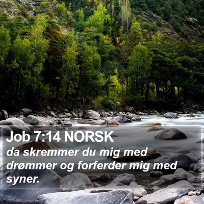 Job 7:14 NORSK Bible Verse Image