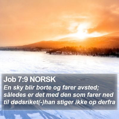 Job 7:9 NORSK Bible Verse Image