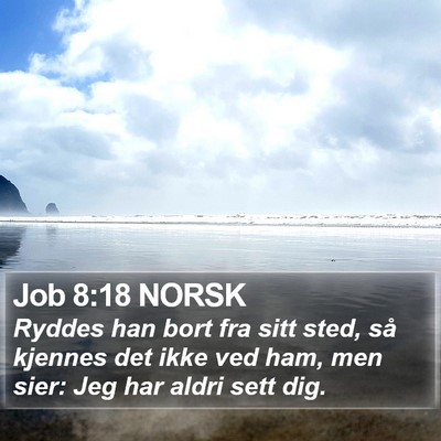 Job 8:18 NORSK Bible Verse Image