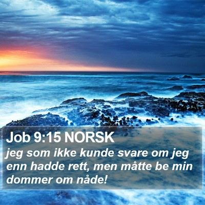 Job 9:15 NORSK Bible Verse Image