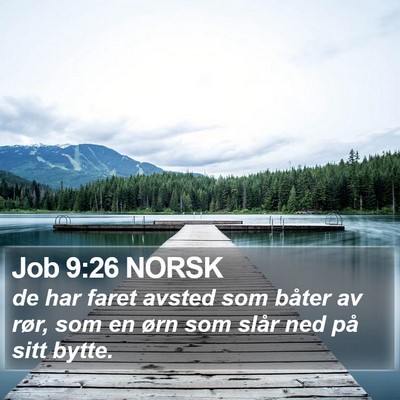 Job 9:26 NORSK Bible Verse Image