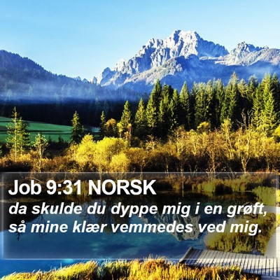 Job 9:31 NORSK Bible Verse Image