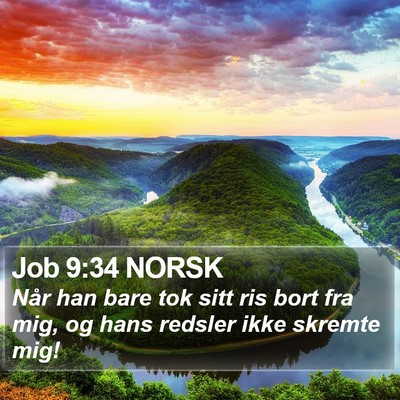 Job 9:34 NORSK Bible Verse Image