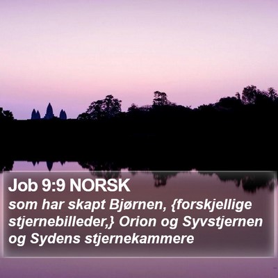 Job 9:9 NORSK Bible Verse Image
