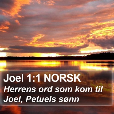 Joel 1:1 NORSK Bible Verse Image