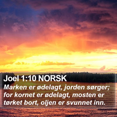 Joel 1:10 NORSK Bible Verse Image