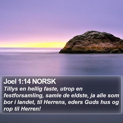 Joel 1:14 NORSK Bible Verse Image