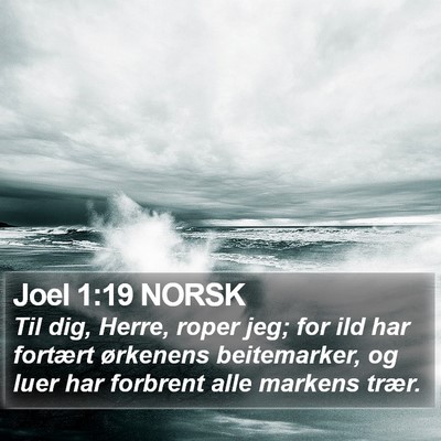 Joel 1:19 NORSK Bible Verse Image