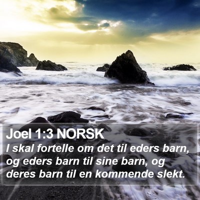 Joel 1:3 NORSK Bible Verse Image
