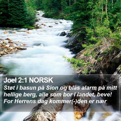 Joel 2:1 NORSK Bible Verse Image