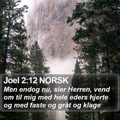 Joel 2:12 NORSK Bible Verse Image