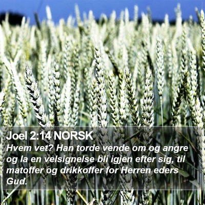 Joel 2:14 NORSK Bible Verse Image