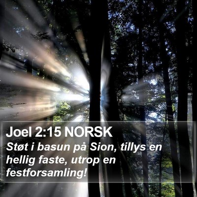 Joel 2:15 NORSK Bible Verse Image