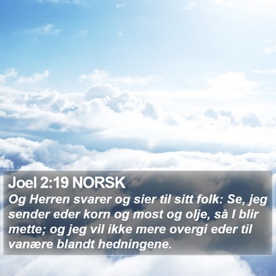 Joel 2:19 NORSK Bible Verse Image